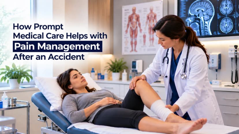 How Prompt Medical Care Helps with Pain Management After an Accident